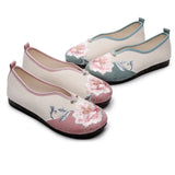 Zingj Shoes Embroidered Cloth Shoes Single Shoes Women's Shoes 2023 Spring / Summer New Retro