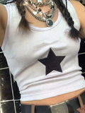 cropped tank top with star