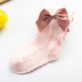 to 4 Years Spring Autumn Baby Girls Tights Beautiful Bowknot Mesh Pantyhose For Infants Newborns Toddlers Cotton Tight For