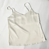 Green Camisoles Woman Sleeveless Tops Summer Tops Imitation silk Elegant vest Solid Color