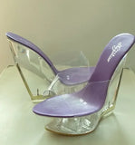 Zingj Korean Thick Platform Ultra High Heel Sandals High Transparent Special Crystal Shoe Waterproof Platform 15CM Wedge Wedge Women's
