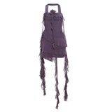 2024 Summer New Women's Clothing Word For The Hot Girl To Repair The Thin Wave Hanging Neck