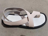 New Large-Size Toe Polyurethane Thick-Soled Leisure Outside The Roman Wind Wearing Ring-Foot Buckle Women's