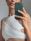 Ribbed Crop Tank Top Set- Outfit