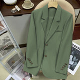 Zingj Suit Jacket Female In 2024 Autumn New Design Sense Fashion Versatile Temperament Single Breasted Small Suit