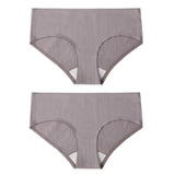 2PCS/Set Women's Panties Cotton Underwear Seamless Plus Size Briefs Low-Rise Soft Panty Women Underpants Female