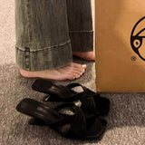 Women 2025 New Wearing Fashion High-End Silver Heels High Heels Summer With Skirt Cool Drag