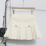 The Real Shot Of The Hairy Skirt Women's Autumn And Winter High-Waist A Word Small Incense Style Skirt Small Skirt