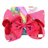 JoJo Bows JoJo Siwa Printed Grosgrain Ribber Hair Bow For Baby Girls Rainbow Handmade Hair Clips Headwear Hair