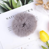 New Winter Plush Scrunchies Women Girls Imitation Mink Elastic Hair Rubber Bands Accessories Tie Hair Ring Holder