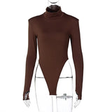 Winter Jumpsuits Women Rompers Sexy Club Hollow Out Backless Bodysuits Casual Long Sleeve Solid Slim Bodycon Women