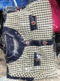 Plaid Cardigan Crop Top Fall 2021 Women Cropped Sweater Coat Full Round Neck Diamond Buckle Knit Cardigan Elegant