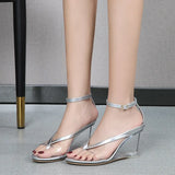 Zingj High Heels Female Summer New Korean Version Of Versatile Summer Women's Shoes A Word Buckle Simple Wedge Sandals