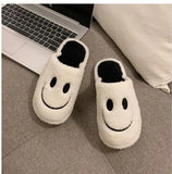 Womens Slippers Smile Face Indoor Comfy Sole 3 Colors Soft Cotton Plush Flat Slippers Zapato de Mujer Couple