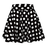 Summer Hot Wave Dot Mini Skirt Red