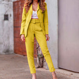 Spot 2025 Autumn And Winter Women's Fashion Long Sleeve Suit Jacket Casual Pants