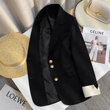 Spring Dress New High-End Design Blue Suit Jacket Women Korean Oceanic Korean Version Of Casual Suit