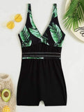 2022 New Leaf Print Flat-Angleed Panties