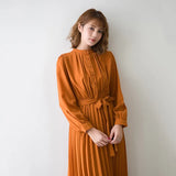 Korean Chic Light Temperament Simple Small Tie Tie To Collect 100 Folds Of The Long Pure Color