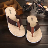 Men Shoes Summer Bohemia Beach Sandals Striped Slippers Flip Flops For Men Platform Sandals Beach Slippers Size