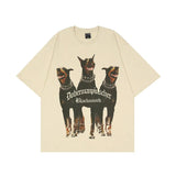 Doberman Dogs Street T-shirt-Outfit