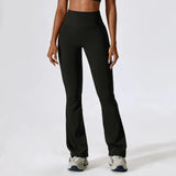 Sporty Flared Leggings Women for Gym Yoga Clothing Scrunch Legging Pants Raises Butt Ladies Fitness Dance Trousers