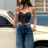 Summer Fashion Trend Women's New Slings A Word Shoulder-To-Shoulder Repair Body Strap Inside A Small
