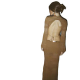 Zingj New Sexy Hollow Back Knit Long Sleeve Dress Female
