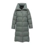 New Winter Women Down Coat Ultra Light Padded Coat 90% White Duck Down Puffer Jacket Female Lapel Snow Warm