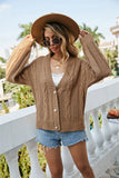 Winter New Knitting Women Cardigan Fashion Twist Sweater Coat Streetwear Dress Jacket Cardigans Long Sleeve Top