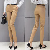 Women Pencil Trousers 2019 High Waist Ladies Office Trousers Casual Female Skinny Bodycon Pants Elastic Pantalones