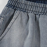 Women's Denim Shorts Fashion Loose Gradient Jean Shorts Streetwear Wide Leg Five-Point Pants Basic Summer