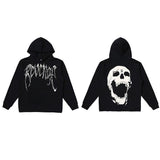 Brand Sweater Keel Smoke Couple Skull Men And Women Loose High Street Pure Cotton
