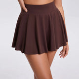 Zingj Pleated Sports Skirt Contains Tennis Bag Quick Drying Tennis Skirt Pants Prevent Naked Fitness Skirt 9905- Outfit