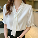 Shirt Women's Summer Dress 2025 New Trend Short Sleeves On The Clothes Foreign Style Small Shirt Fashion