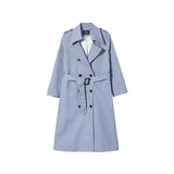 2021 Spring Long Trench Coat Women Double Breasted Slim Trench Coat Female Outwear Fashion