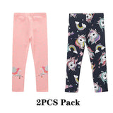 Girl Leggings Trousers Kids Pants Elastic Waistband Girls Pants Skinny Print Cartoon Unicorn Children Leggings