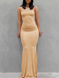 Slip Sleeveless Backless Maxi Dress Women 2022 Y2k Summer Bodycon Sexy Elegant Outfits Ladies Birthday Party Club