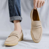 Zingj Shoes Men's Antipombe Men's Leather Shoes Soft Sole One Foot Pedal Lazy Casual Shoes Summer Versatile Fashion Shoes
