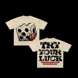 War Girl Graphic Print T-Shirt Y2K Vintage Loose-Sleeved Round-Collar Cotton Top Gothic Street Men's Wear 211-0-Outfit