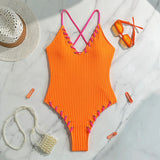 2025 Eye-Wear Rope Color Sexy Conjoined Sling Swimsuit Swimsuit