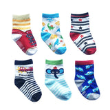 Pairs/lot 0 to 6 Yrs Cotton Sock With Rubber Grips Four Season Children's Anti-slip Boat Socks For Boys Girl Low Cut Floor