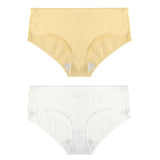 2PCS/Set Women's Panties Cotton Underwear Seamless Plus Size Briefs Low-Rise Soft Panty Women Underpants Female