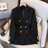 Spring New Large-Size Fashion Temperament Professional Suit Thin Top Dress Korean Version Of Autumn Suit Coat