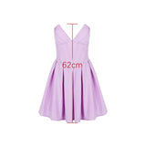 Lilac Deep Neck Corset Tube Mini Dress- Outfit
