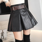 Skirts Women Pleated High Waist Elegant All-match Leisure Spring Autumn Sexy Mini Korean Style Female Solid Cozy