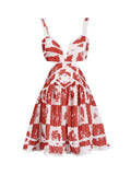 Fashion Temperament Dress Women's 2025 Summer Women's New Printed Dresses Empty Broken Flower Hanging