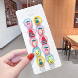 New Girls Cute Cartoon Flower Small Scrunchie Kids Ponytail Hair Tie Elastic Hair Bands Fashion Hair Accessories