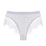 Women Sexy Underwear High Waist Lace Briefs Breathable Floral Translucent Panties for Female Bikini Underpanty High