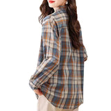 Zingj Shirt Female Hong Kong Wind Autumn New Korean Version Of Long Sleeve Design Sense Small Long Coat Tide-Outfit
